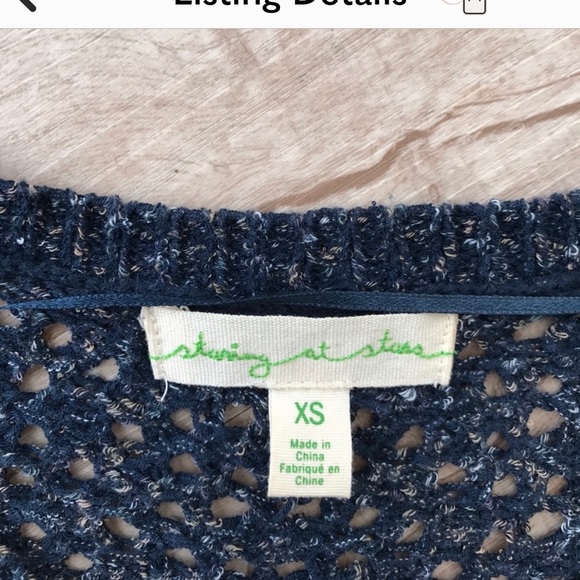 Urban Outfitters Staring at Stars Blue loose knit sweater - Picture 3 of 4